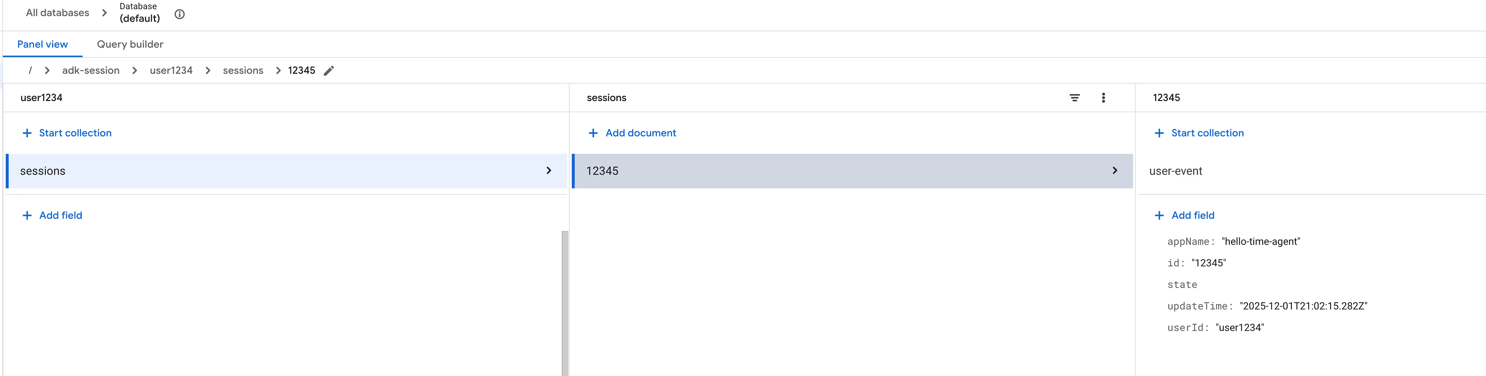 Firestore User Events
